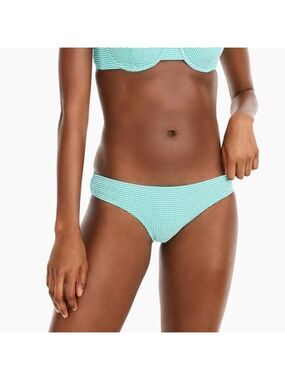 J.CREW Surf Hipster Bikini Bottom in Tiny Gingham